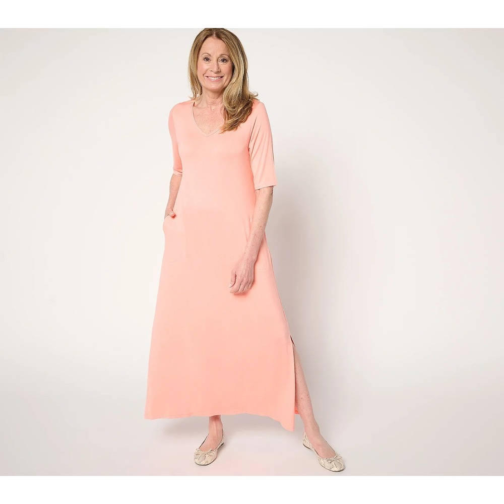 Belle by Kim Gravel Regular Rayon Spandex Elbow Sleeve Max,Petite 3X #570L